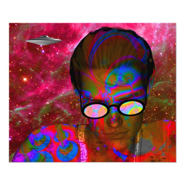 Alien Abduction Fototryck (Framsidan)