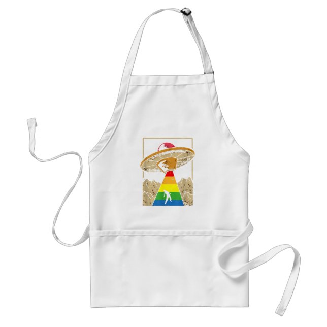 Alien Abduction Gay pride Gaylien Lgbt Förkläde (Framsidan)