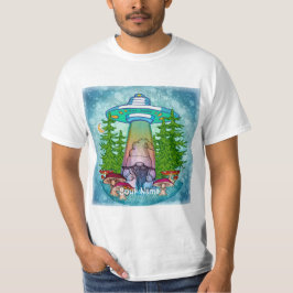 Alien abduction gnome t shirt
