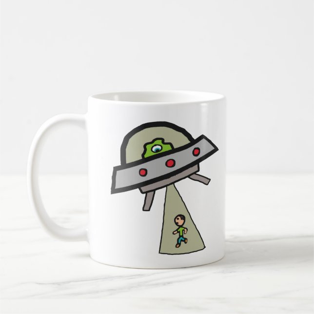 Alien Abduction Kaffemugg (Vänster)