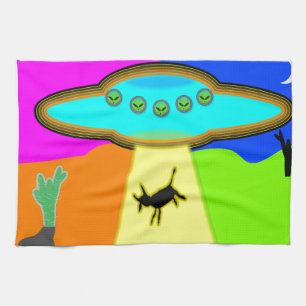 Alien Abduction Kökshandduk