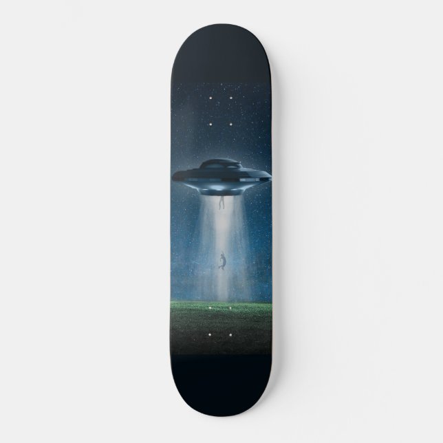 Alien Abduction Mini Skateboard Bräda 18,5 Cm (Framsida)