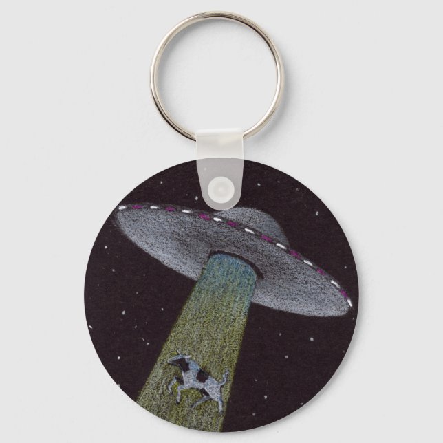 Alien Abduction Nyckelring (Framsida)