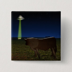 Alien Abduction of Fake Cows in the Pasture Knapp
