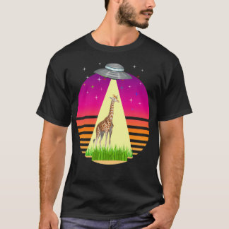 Alien Abduction of Giraffe T Shirt
