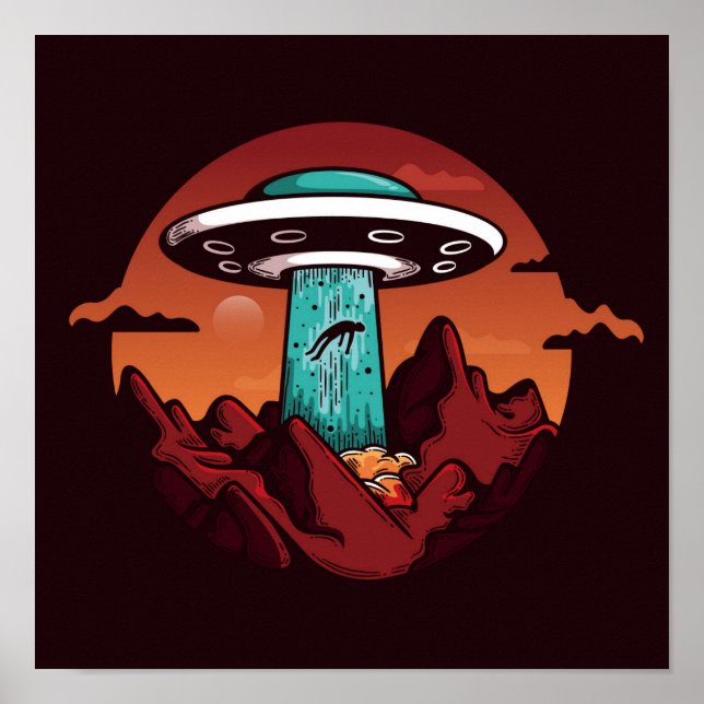 Alien Abduction Poster (Framsidan)