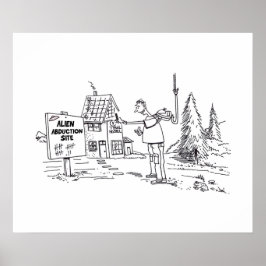 Alien Abduction Site-glans poster
