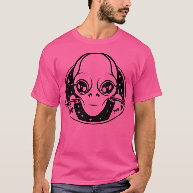Alien Abduction Ufo Extraterrestrial Flies Space T Shirt (Framsida)