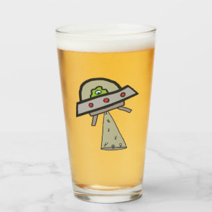 Alien Abduction UFO Flies Saucer Glaskopp