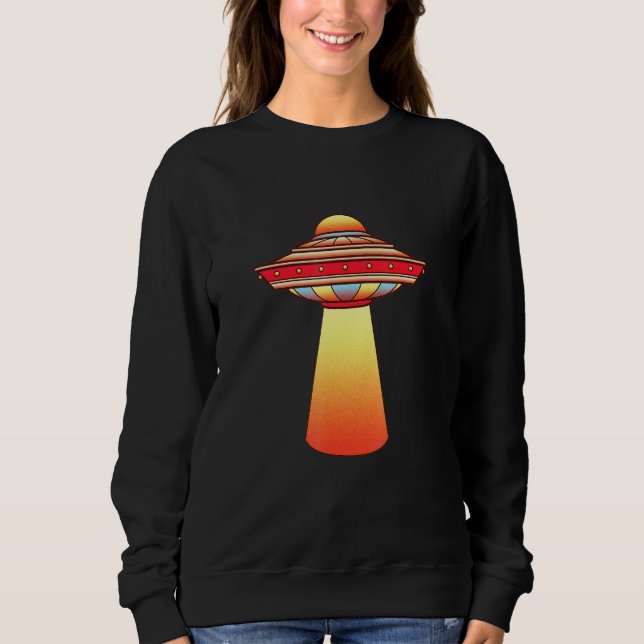 Alien Abduction Ufo Unidentified Flies Object Sci T Shirt (Framsida)