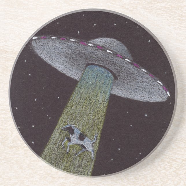Alien Abduction Underlägg Sandsten (Framsidan)