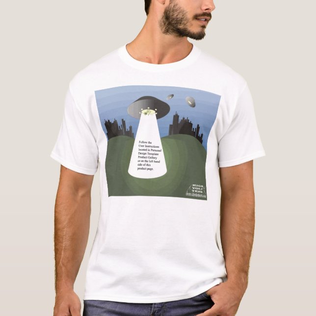 Alien_Abduction utslagsplats - personlig T-shirt (Framsida)