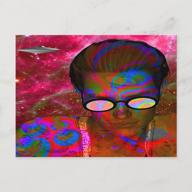 Alien Abduction Vykort (Framsida)