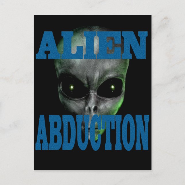 Alien Abduction Vykort (Framsida)