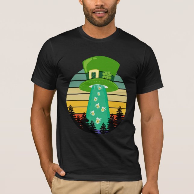  Alien Abduction - X-filer inspirerade Alien UFO T Shirt (Framsida)