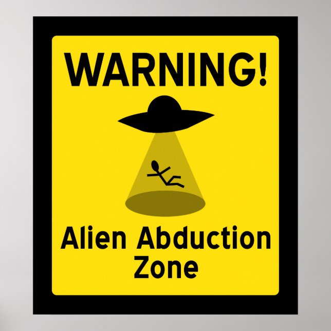 Alien Abduction Zon Poster (Framsidan)