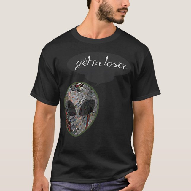 Alien - Alien Ansikte Shirt - Et Gifts - Ufo Ride  T (Framsida)