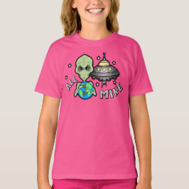 Alien All Min Flickas T Shirt