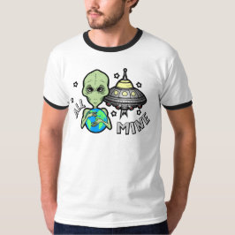 Alien All Mine Mäns Grundläggande Ringtröja T Shirt