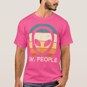 Alien Ansikte Ew People Lusny Ufo Introvert Manar T Shirt