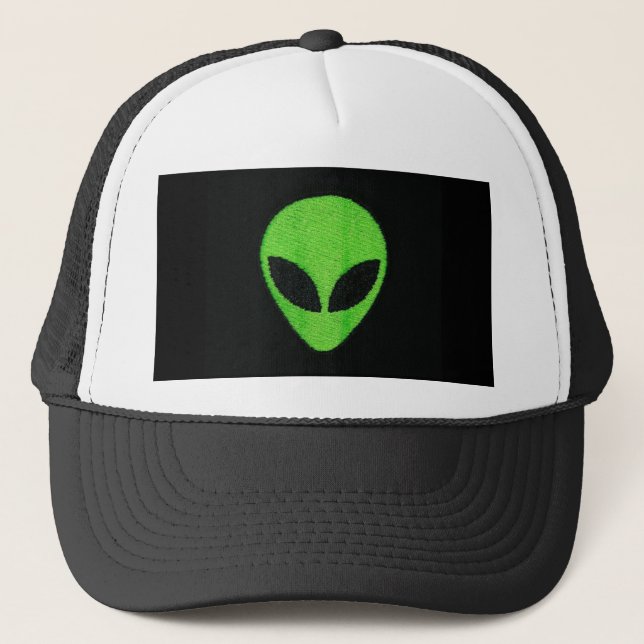 Alien ansikte hat truckerkeps (Framsida)