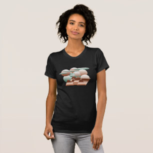 Alien ansikte i abstrakt Space art T Shirt