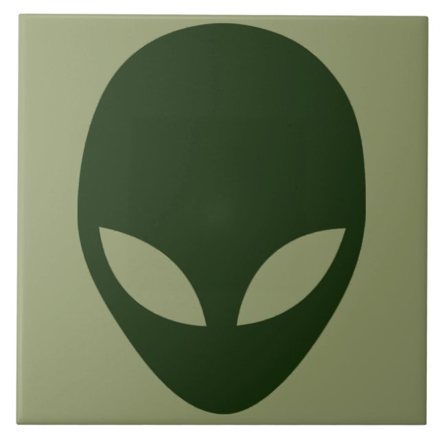 Alien Ansikte Kakelplatta (Framsidan)