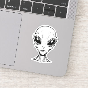 Alien Ansikte Klistermärken