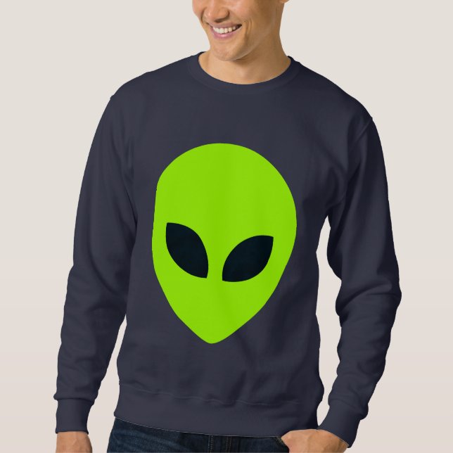 ALIEN ANSIKTE LÅNG ÄRMAD TRÖJA (Framsida)