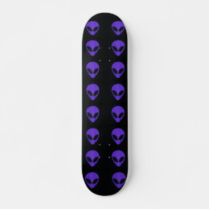 Alien Ansikte-Lila Skateboard