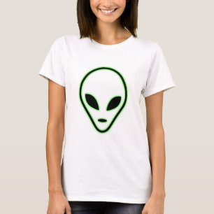 Alien ansikte livmoder t shirt