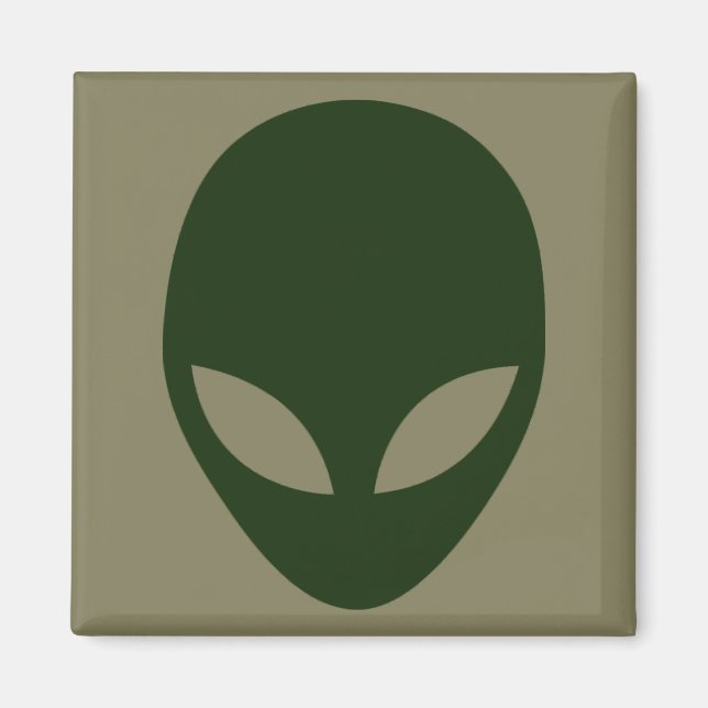 Alien Ansikte Magnet (Framsidan)