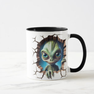 Alien ansikte mugg