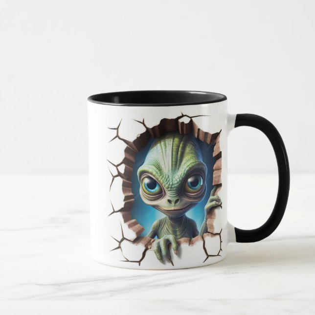 Alien ansikte mugg (Höger)