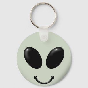 Alien Ansikte Nyckelring