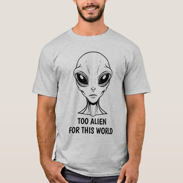 Alien Ansikte T Shirt (Framsida)
