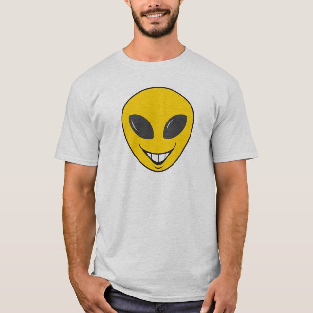 Alien Ansikte T-shirt (Framsida)