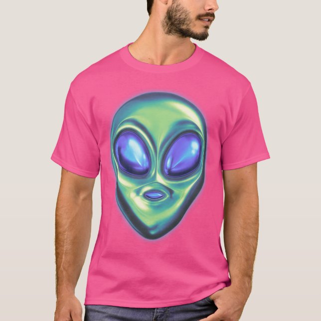 Alien Ansikte T Shirt (Framsida)