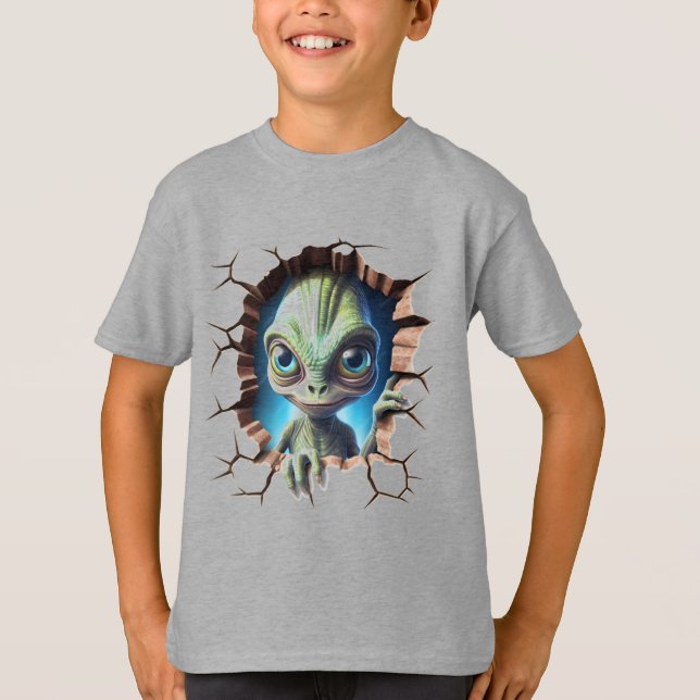 Alien ansikte t shirt (Framsida)