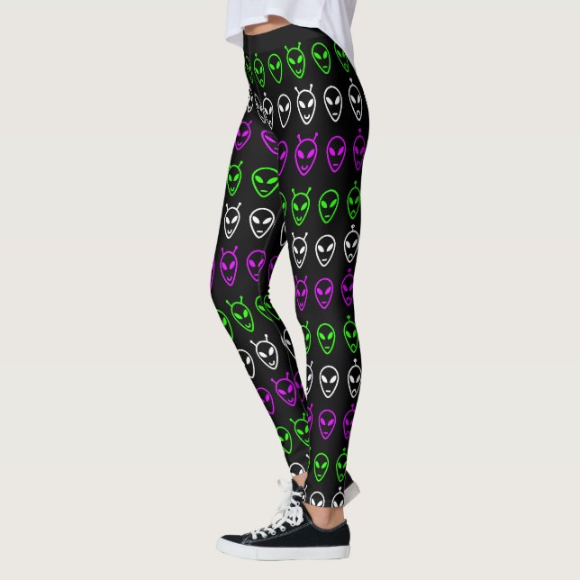 Alien Ansikte Trio Leggings (Vänster)