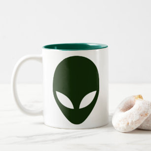 Alien Ansikte Två-Tonad Mugg