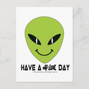 Alien Ansikte Vykort