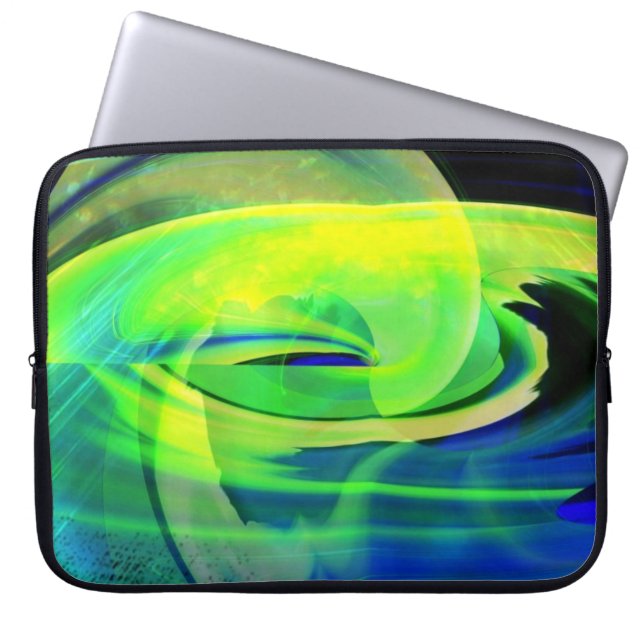 Alien Arrival Abstrakt Laptop sleeve (Framsidan)