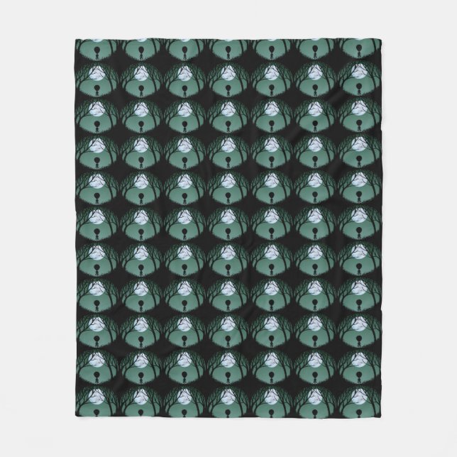Alien Art Blanket E.T. Alien Grått Blankets & Deco Fleecefilt (Framsidan)