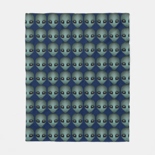 Alien Art Blanket E.T. Alien Grått Blankets & Deco Fleecefilt