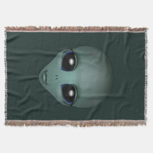 Alien Art Blanket E.T. Alien Grått Throw Blanket Mysfilt
