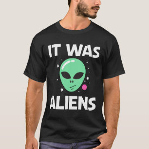 Alien Art Grönt Head Galaxy Rymden T Shirt