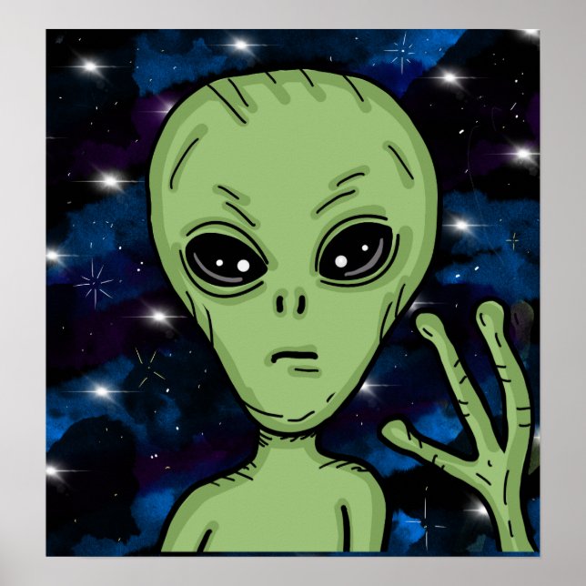 Alien Art Ufology Poster (Framsidan)
