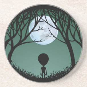 Alien Art Underlägg Extraterrestrial Gifts & Decor Sandsten