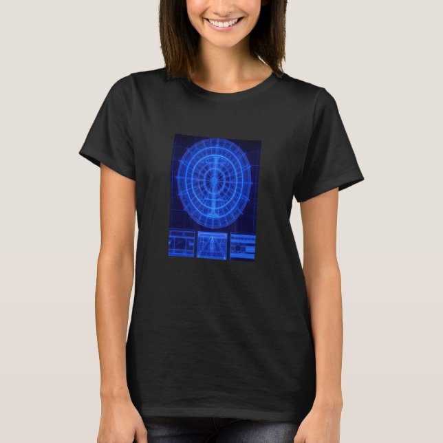 Alien Artifact Blueprint Ancient Astronaut Theoris T Shirt (Framsida)